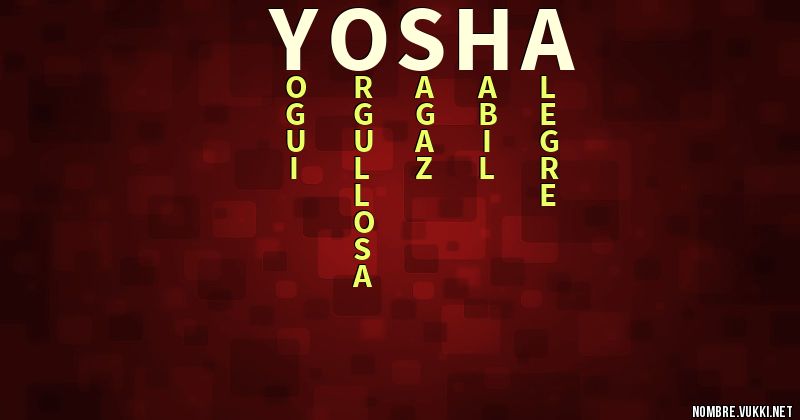 Acróstico yosha
