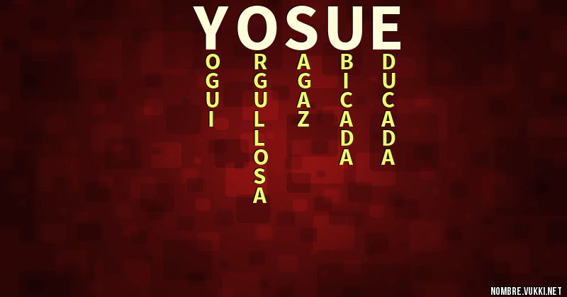 Acróstico yosue