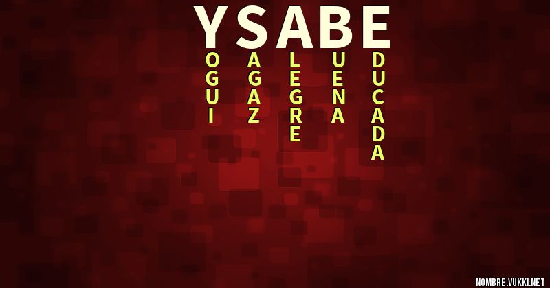 Acróstico ysabe