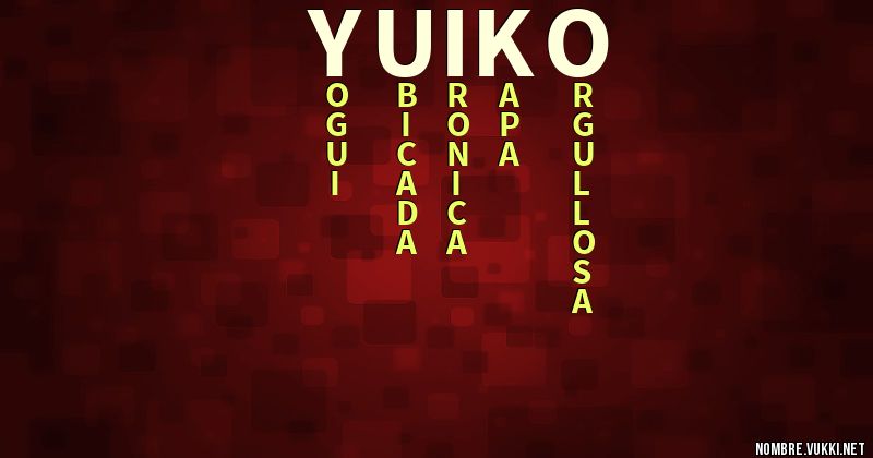 Acróstico yuiko