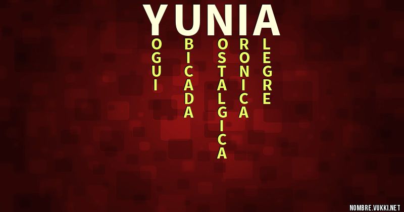Acróstico yunia