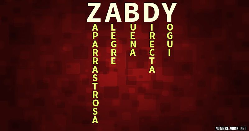 Acróstico zabdy