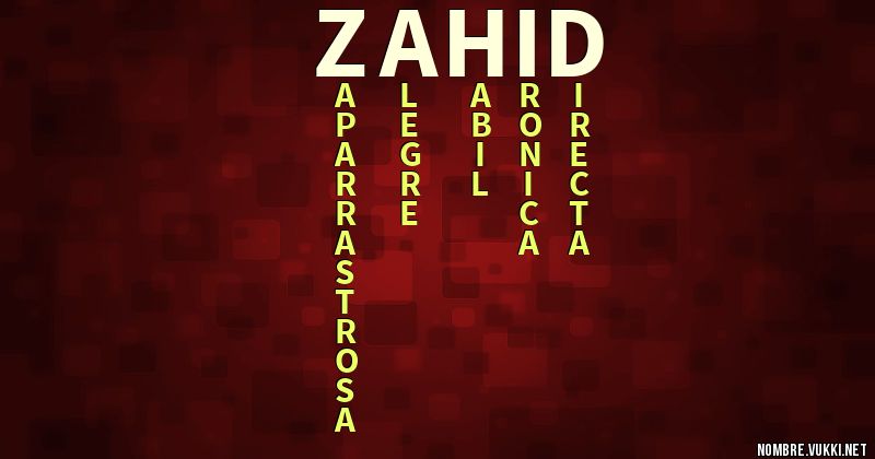 Acróstico zahid