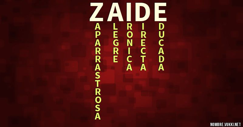 Acróstico zaide