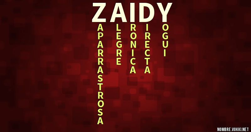 Acróstico zaidy