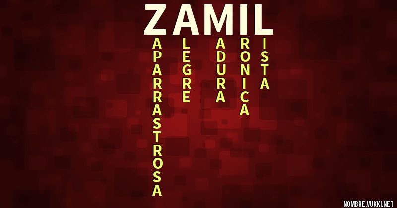 Acróstico zamil