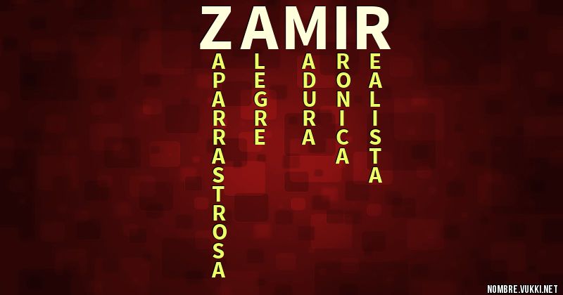 Acróstico zamir