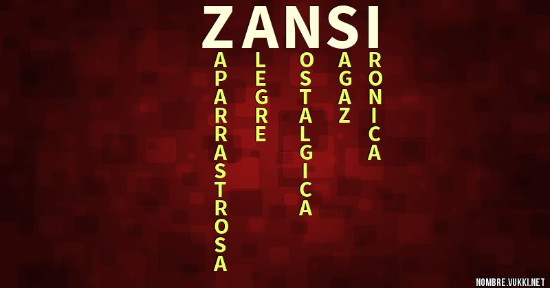 Acróstico zansi