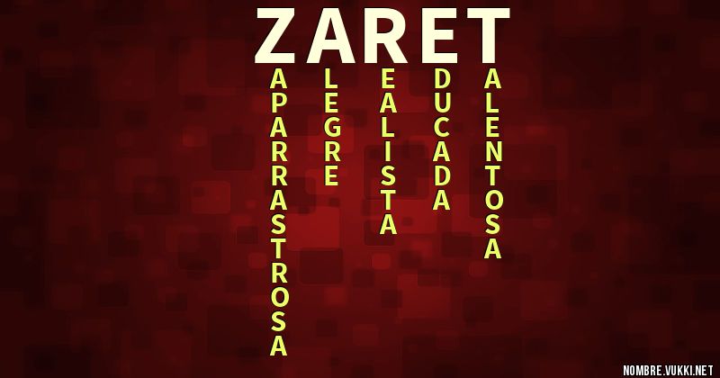 Acróstico zaret