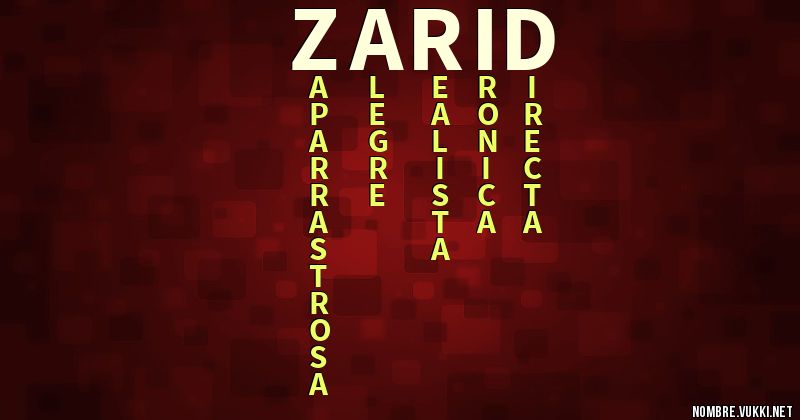 Acróstico zarid