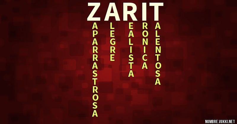 Acróstico zarit