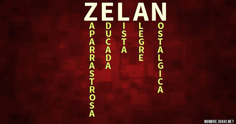 Acróstico zelan