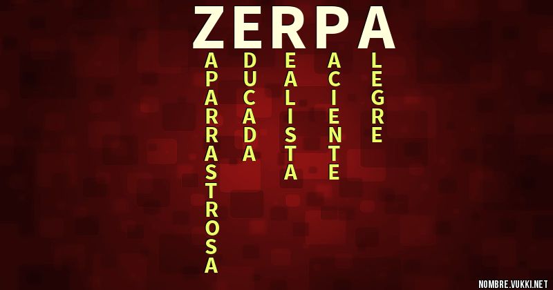 Acróstico zerpa