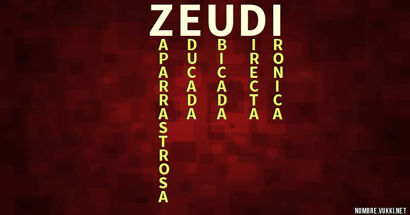 Acróstico zeudi