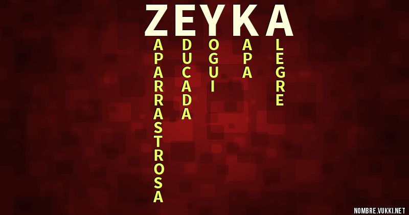 Acróstico zeyka