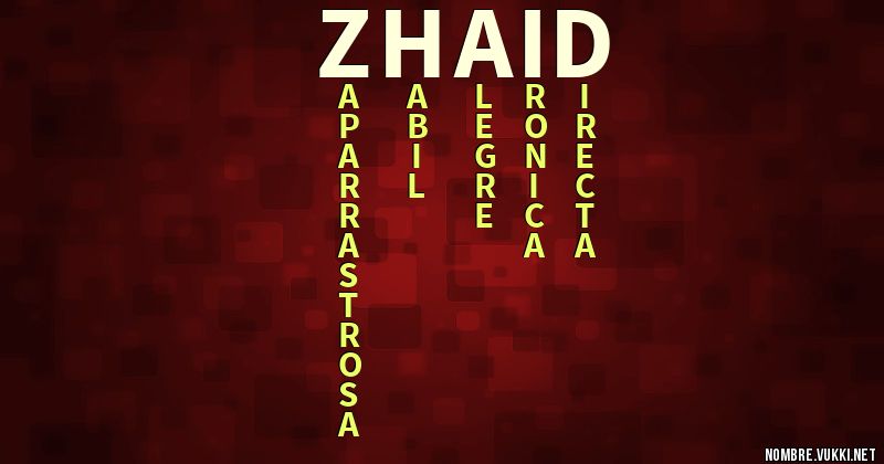 Acróstico zhaid