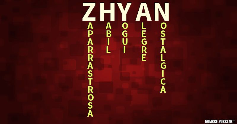 Acróstico zhyan