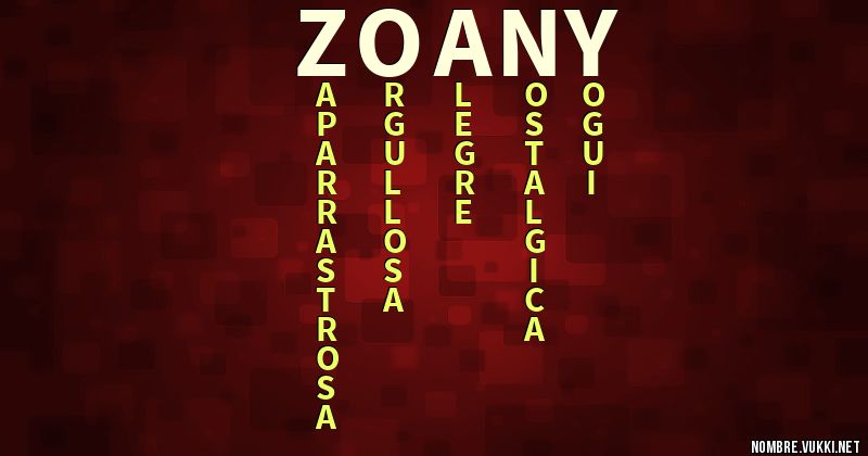 Acróstico zoany