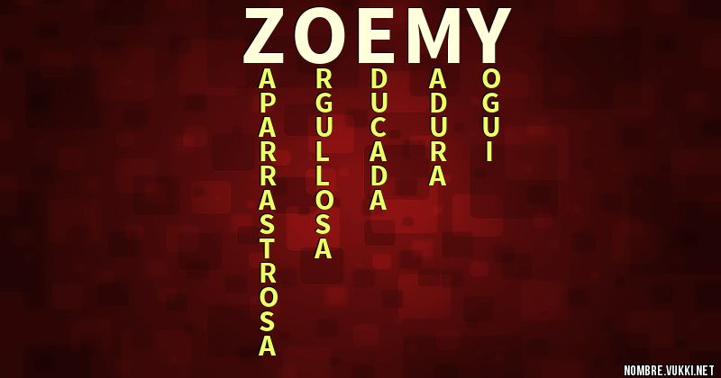 Acróstico zoemy