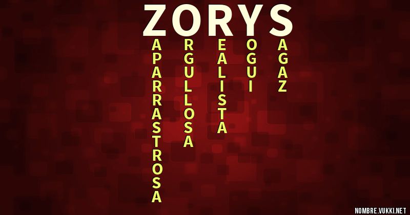 Acróstico zorys