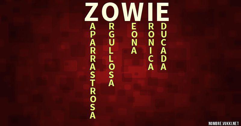 Acróstico zowie