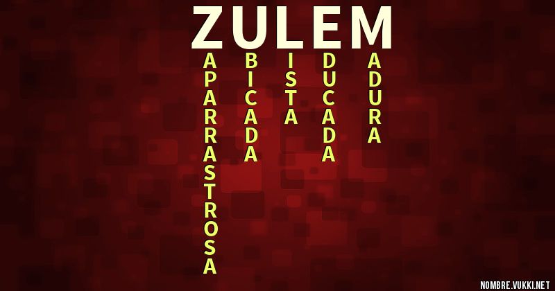 Acróstico zulem