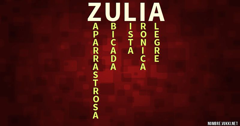 Acróstico zulia