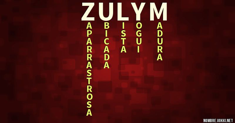 Acróstico zulym