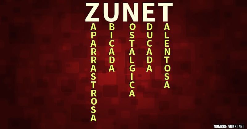 Acróstico zunet