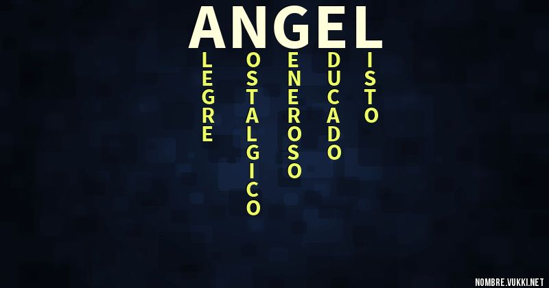 Acróstico ángel