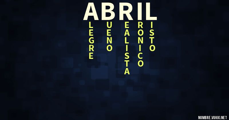 Acróstico abril