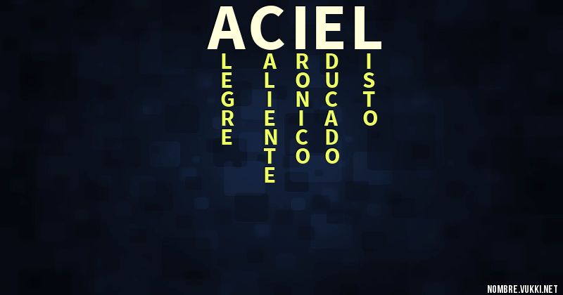 Acróstico aciel