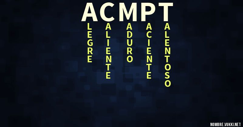 Acróstico acm1pt
