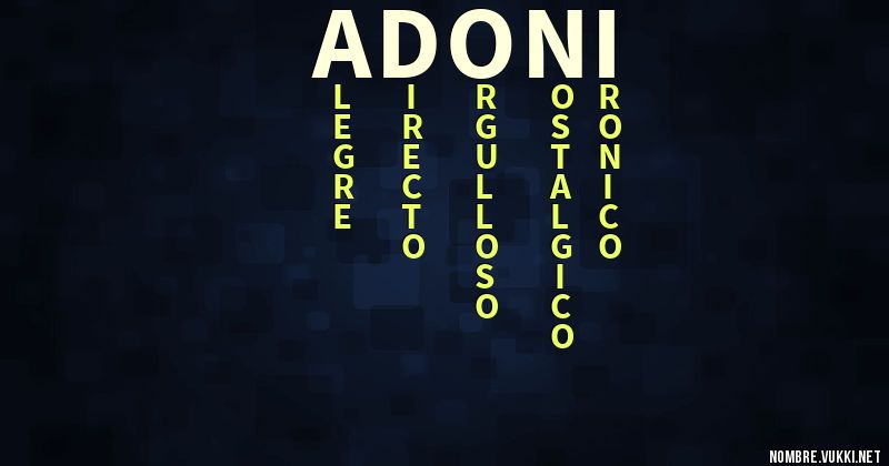 Acróstico adoni