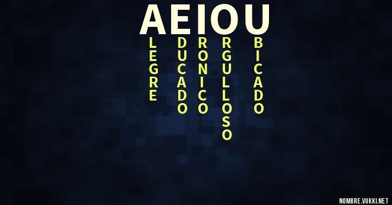 Acróstico aeiou