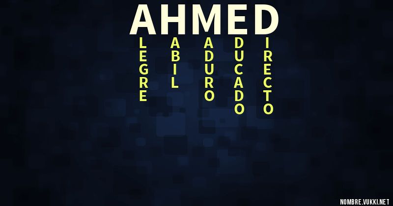 Acróstico ahmed