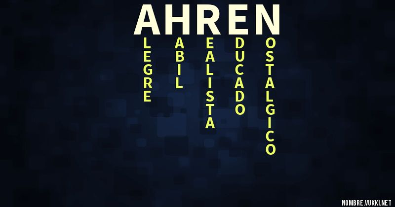 Acróstico ahren