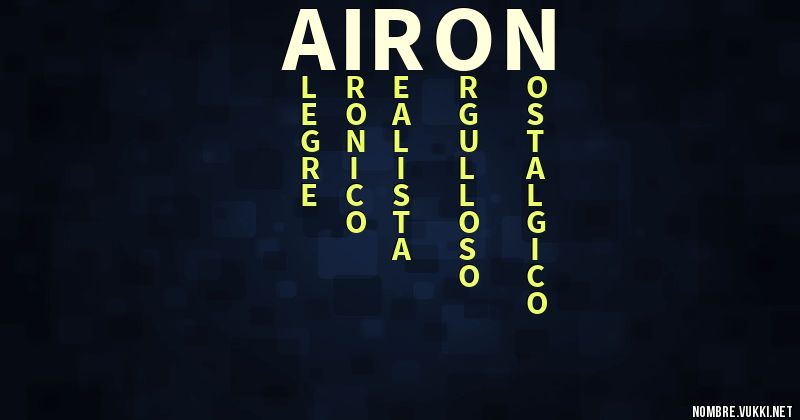 Acróstico airon