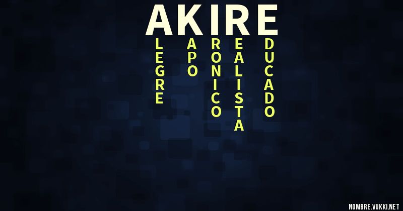 Acróstico akire
