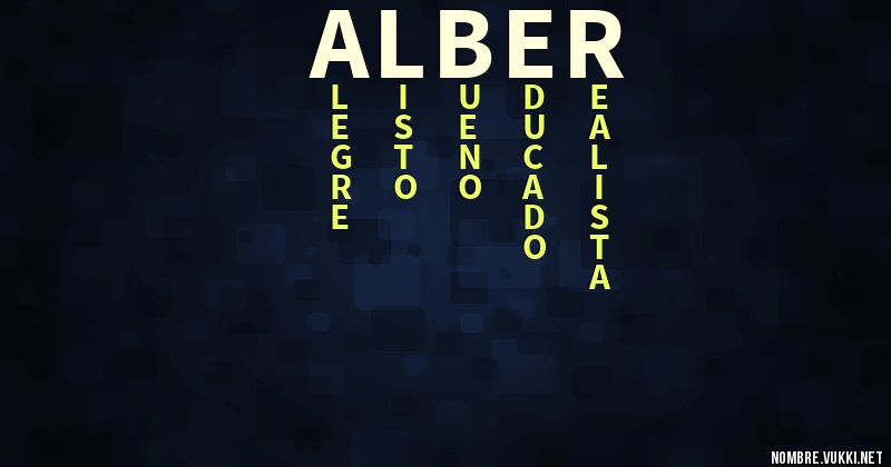 Acróstico alber