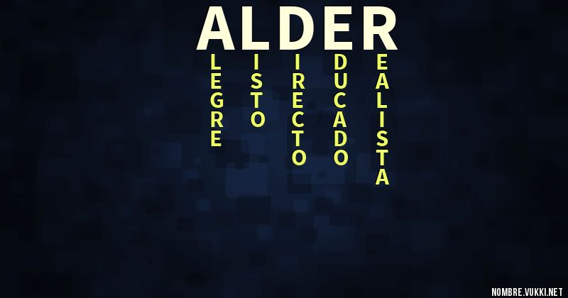 Acróstico alder