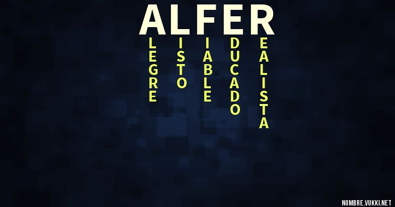 Acróstico alfer
