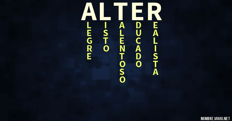 Acróstico alter