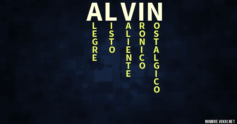 Acróstico alvin