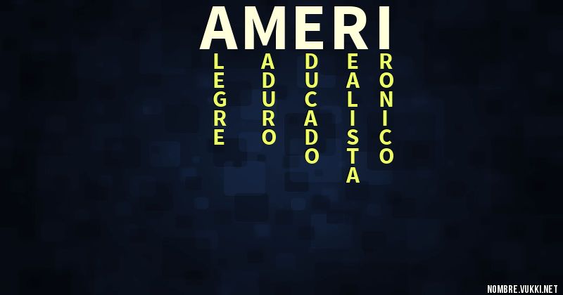 Acróstico ameri