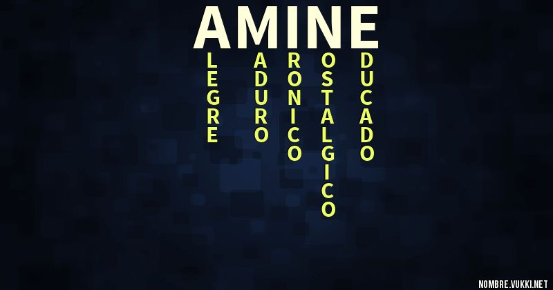 Acróstico amine