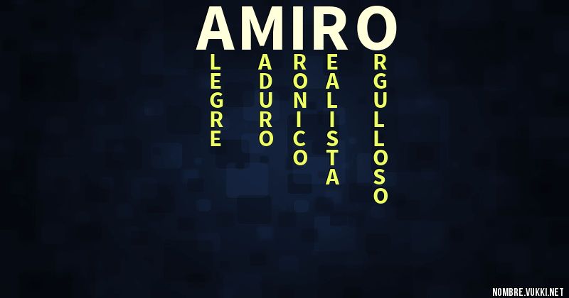 Acróstico amiro