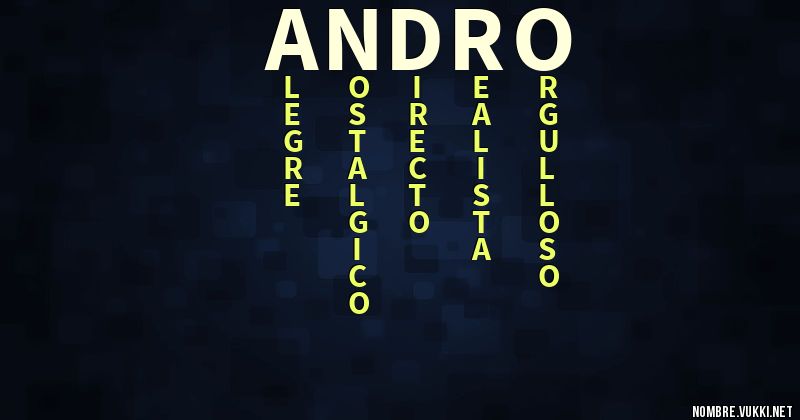 Acróstico andro