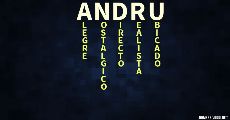 Acróstico andru