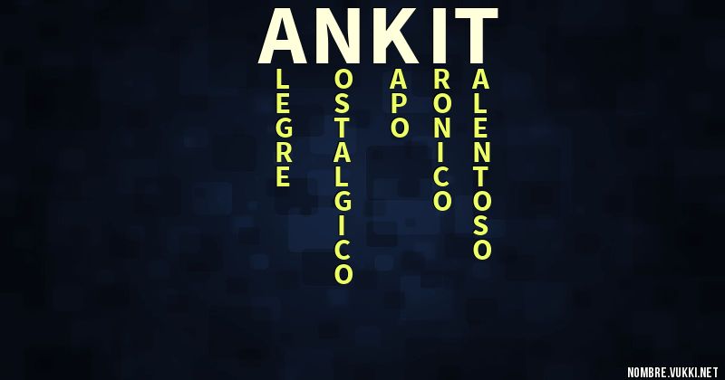 Acróstico ankit